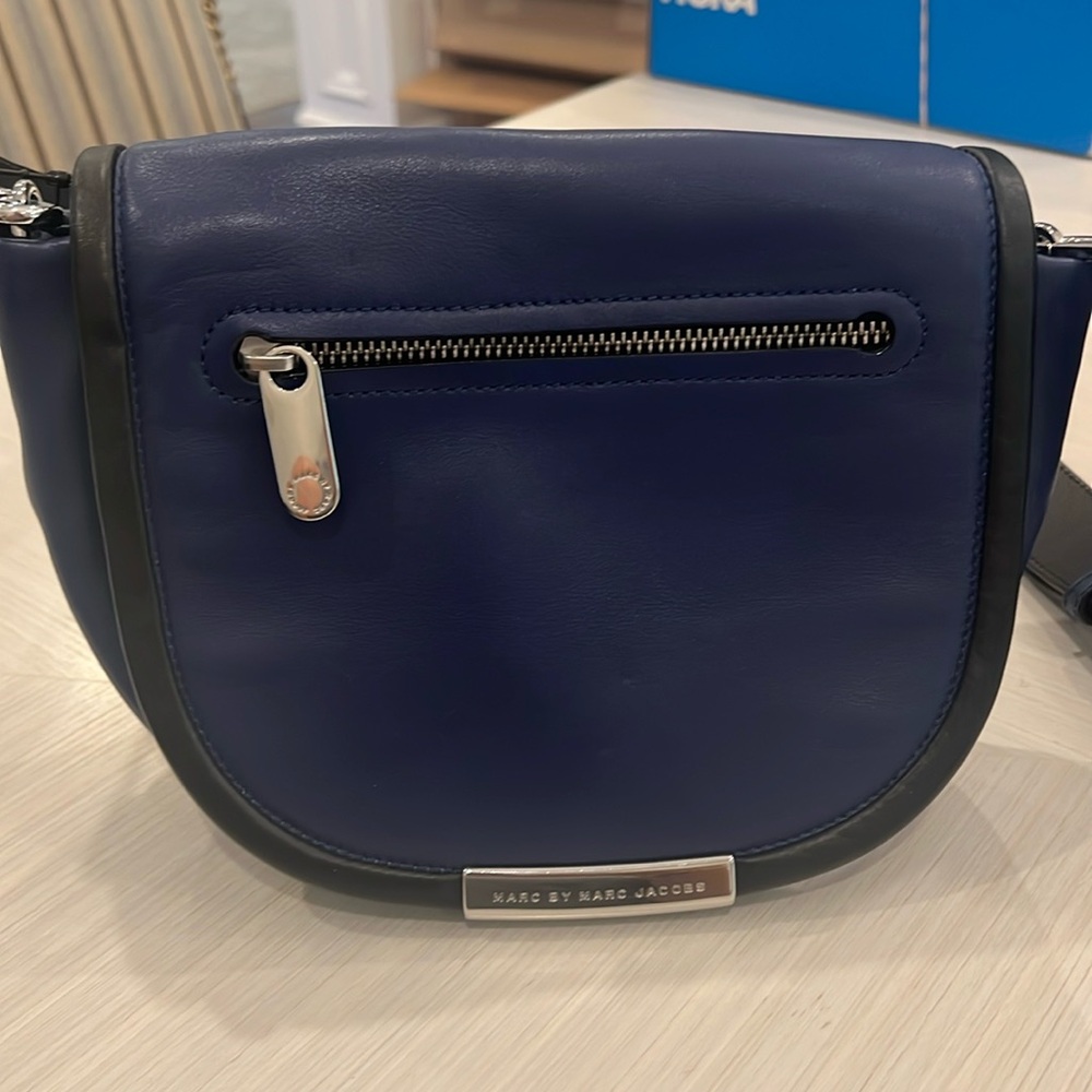 Marc by Marc Jacob’s leather crossbody saddle bag